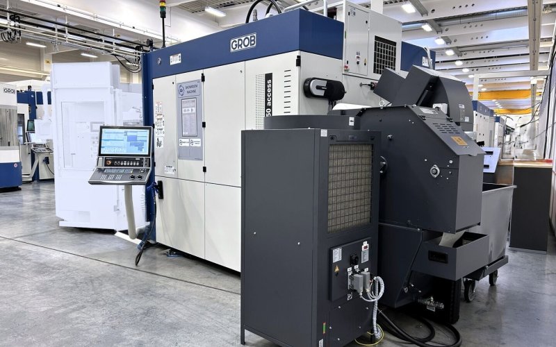 5-осевой горизонтальный обрабатывающий центр с ЧПУ GROB-WERKE G350 access-SERIE