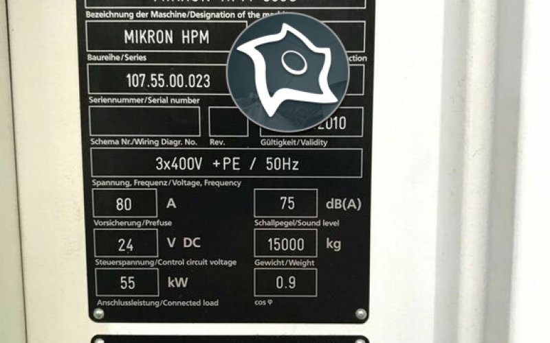 5-осевой обрабатывающий центр с ЧПУ Mikron HPM 800 U