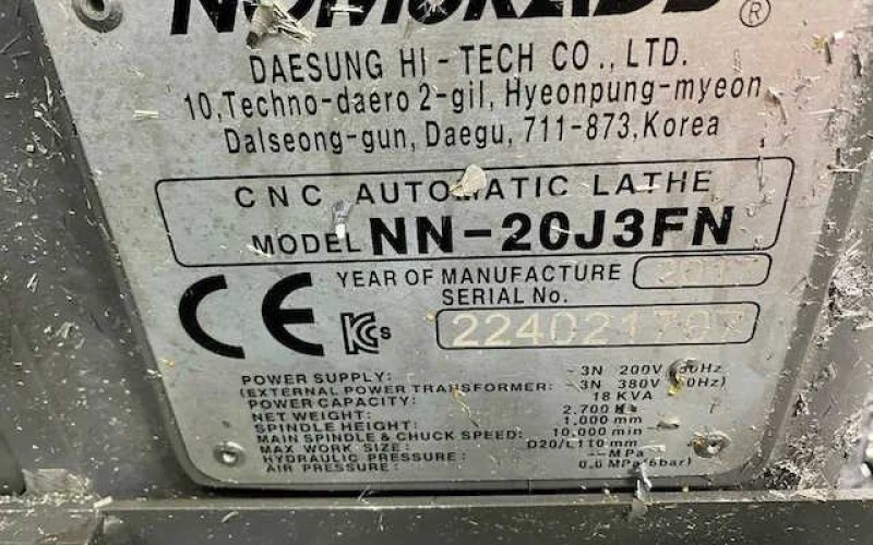 Автоматичний токарний верстат з ЧПУ NOMURA DS NN-20J3 FN FANUC Oi-TF