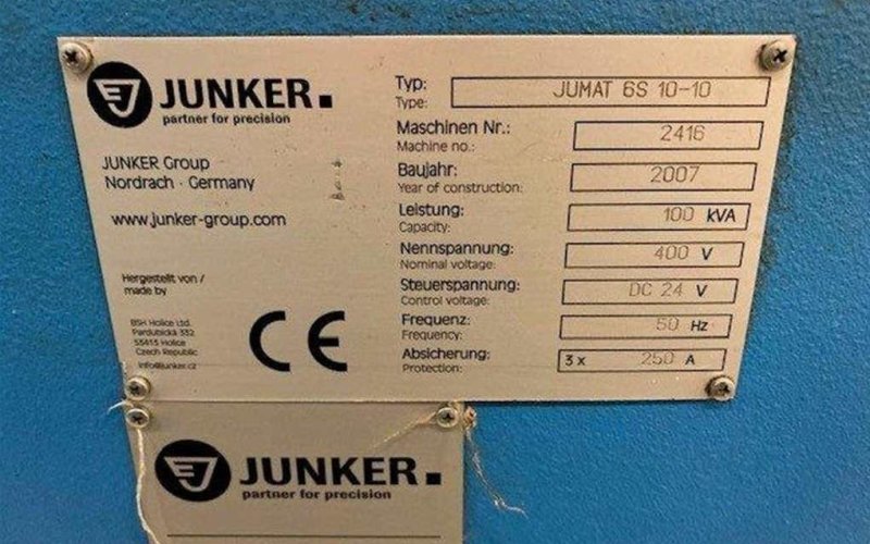 Цилиндрический шлифовальный станок JUNKER Jumat 6S 10-10