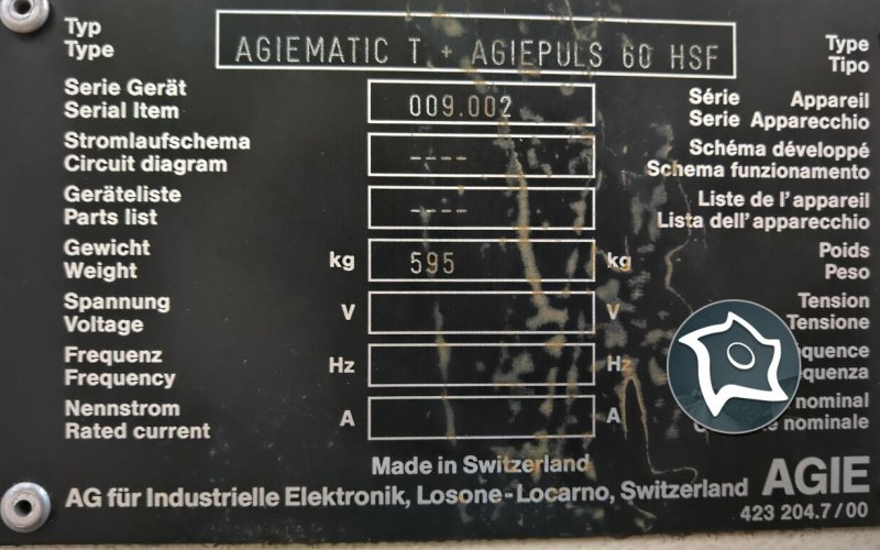 Электроэрозионный прошивной станок с ЧПУ AGIE CHARMILLES Agitron Integral 2