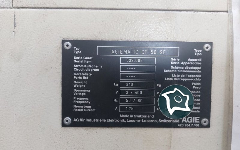 Електроерозійний дротяно-вирізний верстат з ЧПУ AGIE AGIEPULS HSS