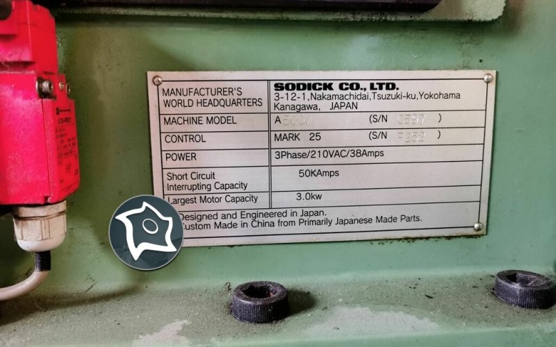 Електроерозійний дротяно-вирізний верстат з ЧПУ Sodick A 500 W