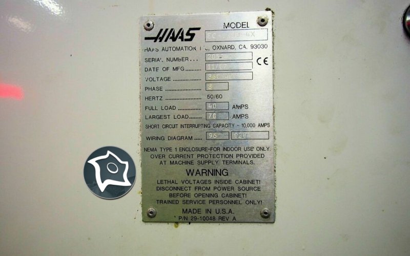 Горизонтально-фрезерный станок с ЧПУ HAAS EC 1600-4X