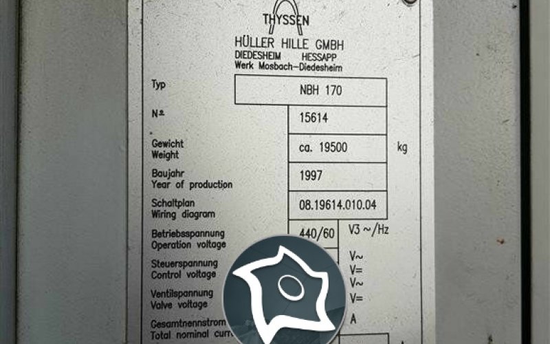 Горизонтально-фрезерный станок с ЧПУ HÜLLER-HILLE NBH 170