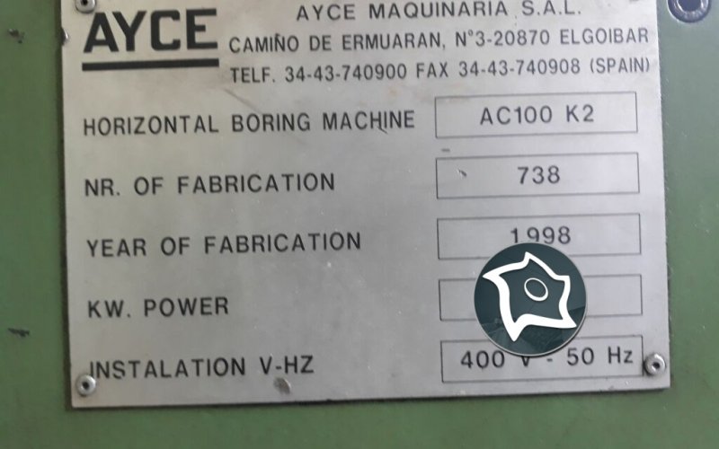 Горизонтально-расточной станок с ЧПУ AYCE AC 100 K 2