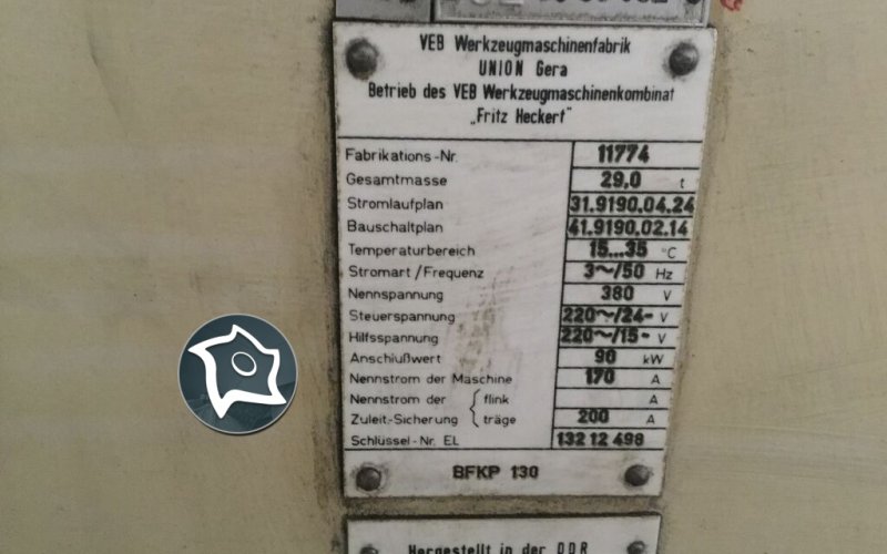Горизонтально-расточной станок с ЧПУ WMW UNION BFKP 130 