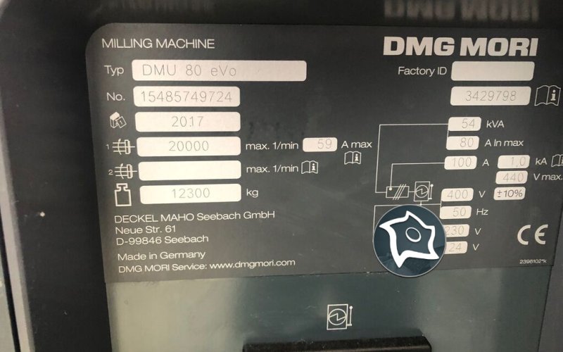 5-осьовий вертикально-фрезерний обробний центр DMG MORI DMU 80 eVo Linear