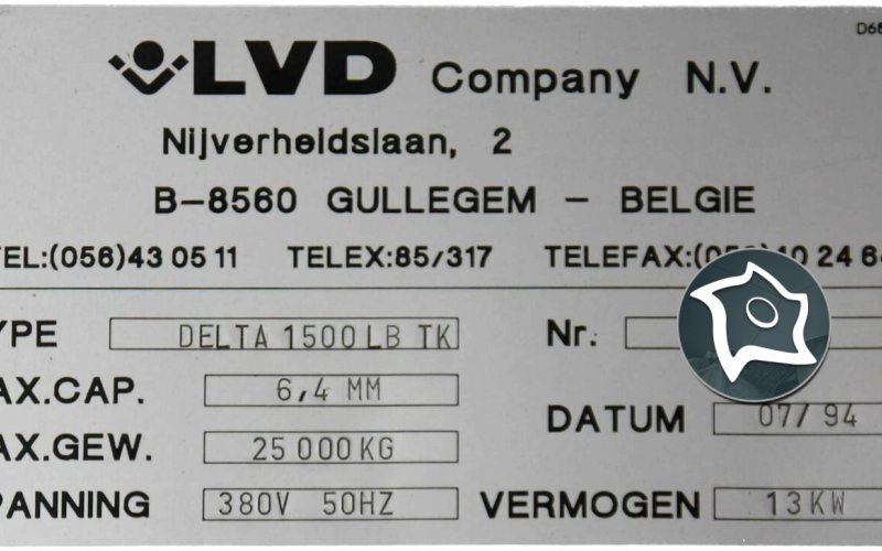 Координатно-пробивний прес із ЧПК LVD DELTA 1500 LB TK