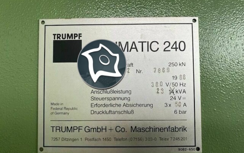 Координатно-пробивний прес із ЧПК TRUMPF TC 240 R