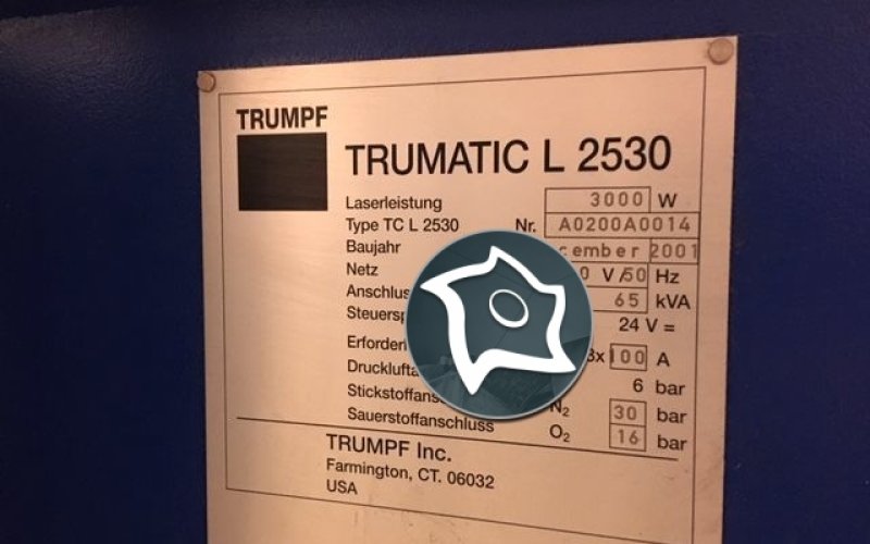 Лазерне різання з ЧПУ TRUMPF TC L 2530 3KW