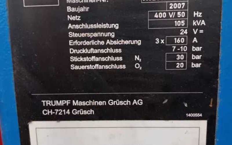 Лазерний різак Trumpf Trulaser 5040