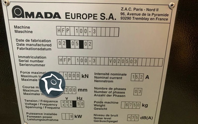 Листогибочный гидравлический пресс с ЧПУ AMADA PROMECAM HFP 100-3