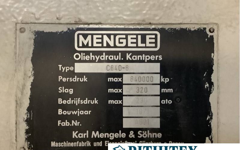 Листогибочный гидравлический пресс с ЧПУ Mengele C640-6 CNC