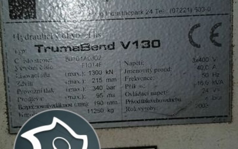 Листозгинальний гідравлічний прес з ЧПУ Trumpf TrumaBend V 130
