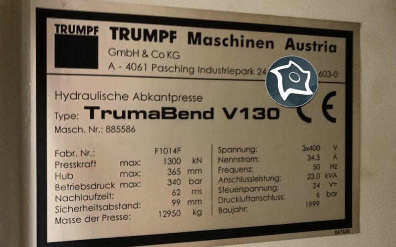 Листогибочный гидравлический пресс с ЧПУ TRUMPF TrumaBend V 130