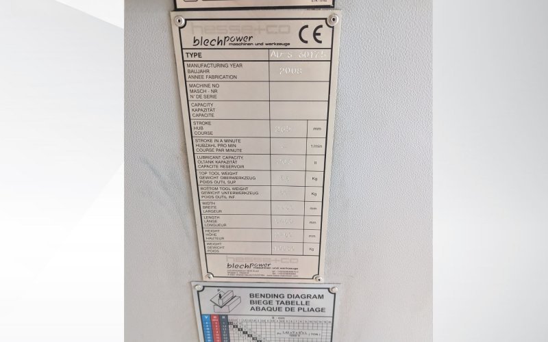 Листозгинальний прес з ЧПУ HESSE AD-S 30175