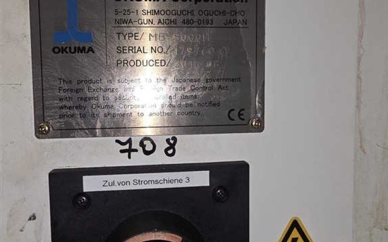 Обробний центр - Горизонтальний OKUMA MB-5000H