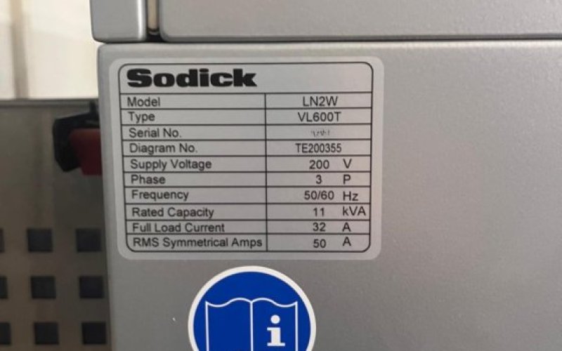 Дрітово-вирізний електроерозійний верстат з ЧПУ SODICK VL600Q