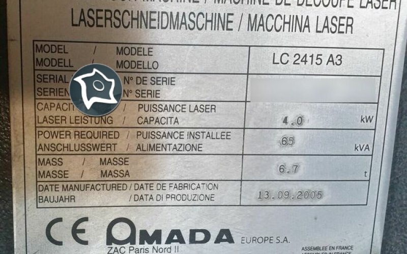 Станок для лазерной резки Amada LC 2415 Alpha 3 