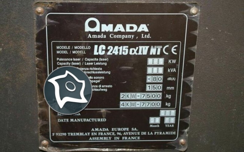 Верстат лазерного різання Amada LC 2415 Alpha IV NT - 4 кВт
