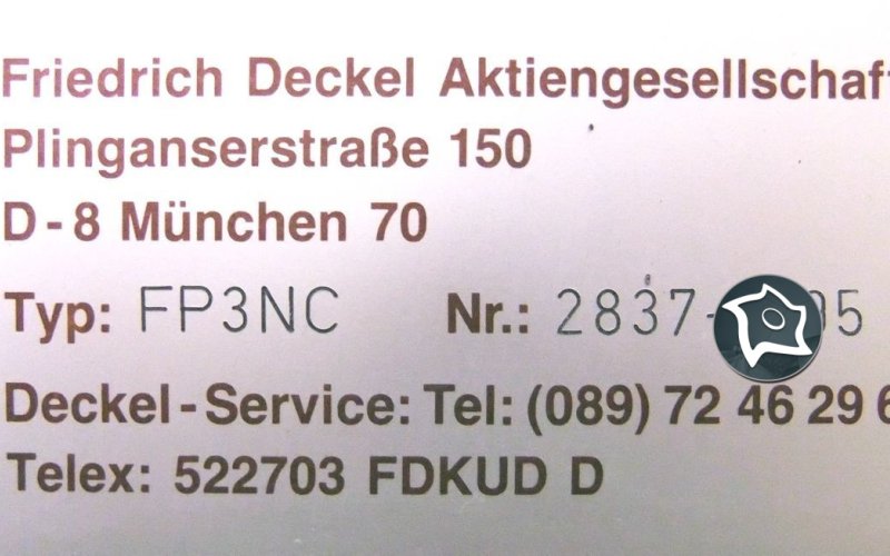 Станок универсальный фрезерный с ЧПУ Deckel FP 3 NC