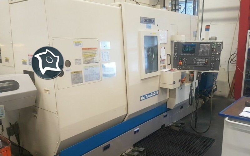 Токарно-фрезерный обрабатывающий центр c ЧПУ OKUMA Mac Turn 250 W