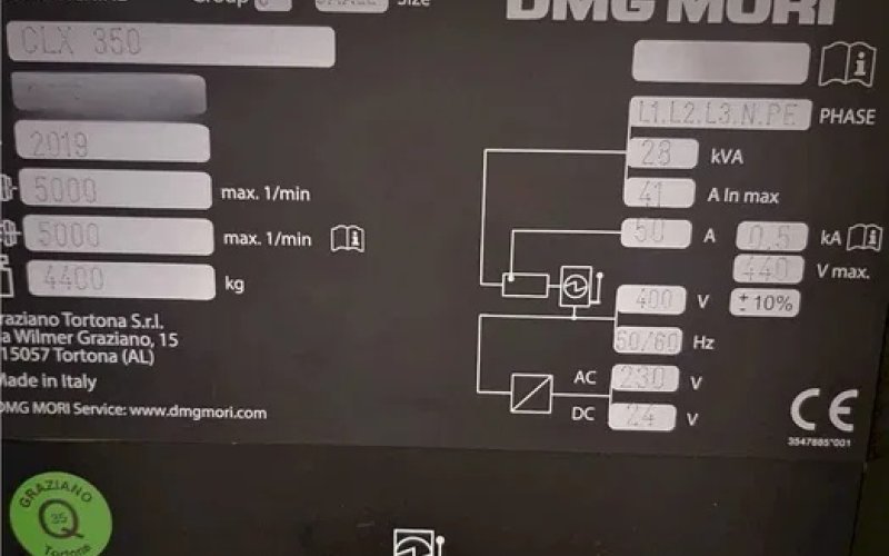 Токарно-фрезерный обрабатывающий центр с ЧПУ DMG MORI CLX 350 V6