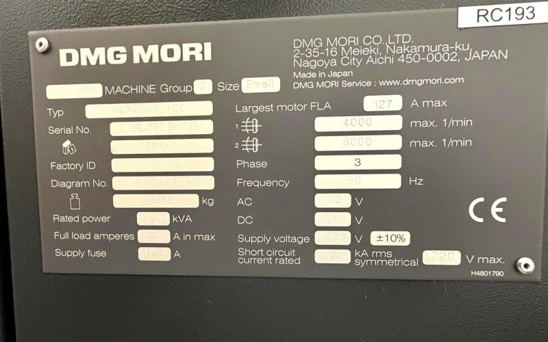 Токарный центр с ЧПУ DMG Mori NLX 2500/700