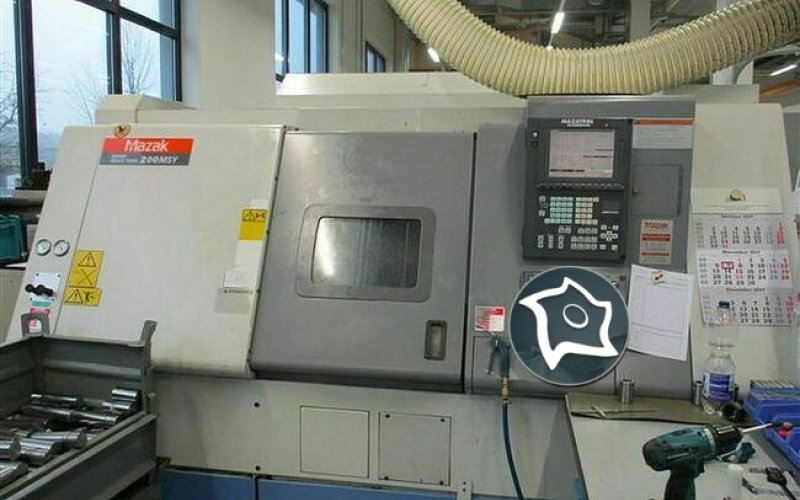 Токарний обробний центр з віссю Y з ЧПК Mazak SQT-200 MSY