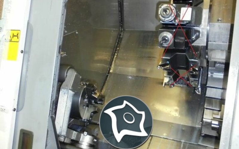 Токарний обробний центр з віссю Y з ЧПК Mazak SQT-200 MSY