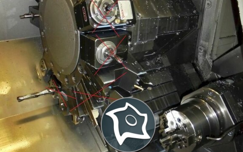 Токарний обробний центр з віссю Y з ЧПК Mazak SQT-200 MSY