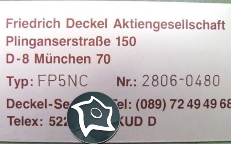 Универсальный фрезерный станок с ЧПУ DECKEL FP 5 NC