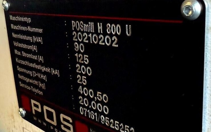 Універсальний обробний центр POS POSmill H 800 U