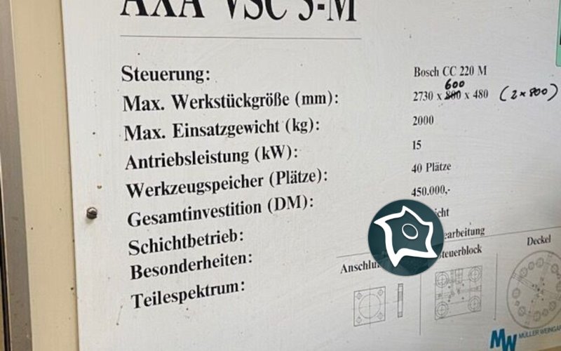 Вертикально-фрезерный станок с ЧПУ AXA VSC-3M