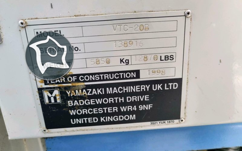 Вертикально-фрезерный станок с ЧПУ Mazak VTC 20 B