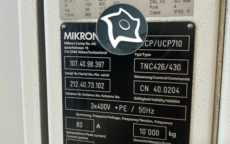 Вертикально-фрезерный станок с ЧПУ Mikron VCP 710