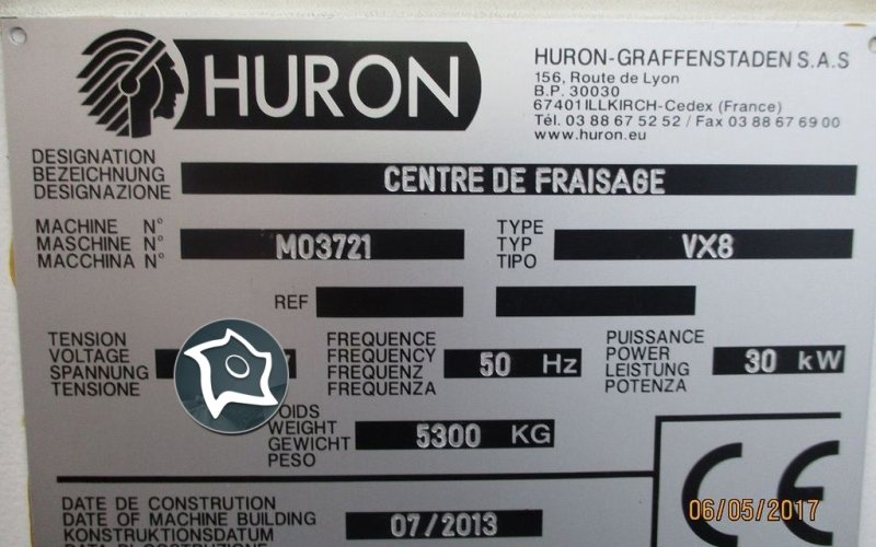 Вертикальный обрабатывающий центр Huron VX 8