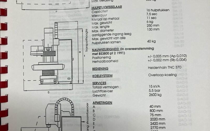 Вертикальный обрабатывающий центр с ЧПУ Bridgeport VMC 500 