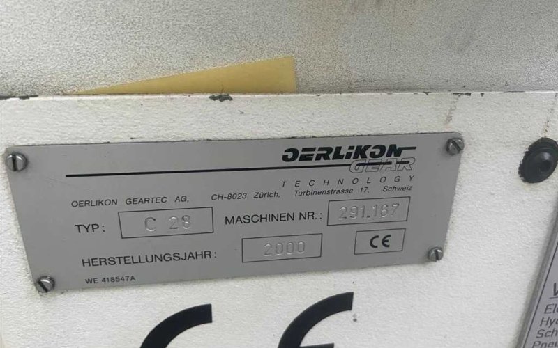 Зуборезный станок с ЧПУ OERLIKON C28