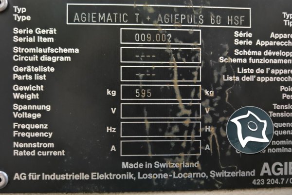 Електроерозійний прошивний верстат з ЧПК AGIE CHARMILLES Agitron Integral 2