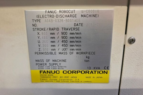 Электроэрозионный станок Fanuc RoboCut alpha C600iA
