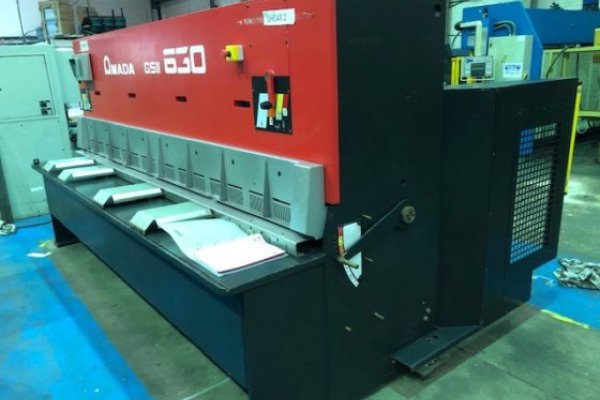 Гільйотина Amada GS II 630 з пневматичними задніми опорами для листів
