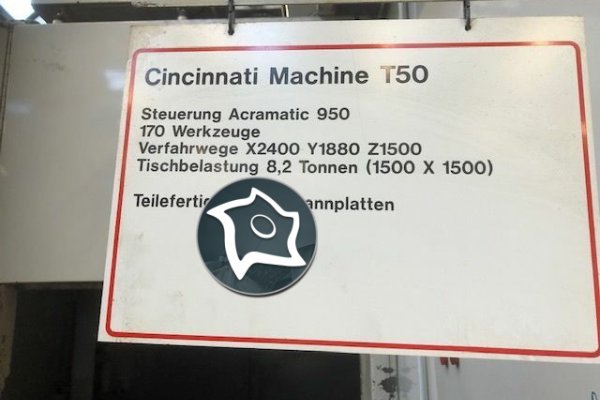 Горизонтальный обрабатывающий центр с ЧПУ CINCINATI T- Magnum 800