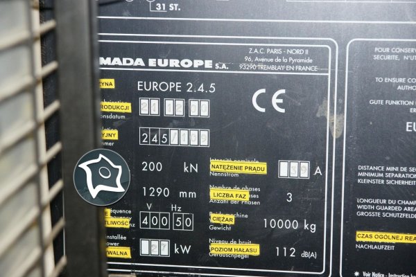 Координатно-пробивной пресс с ЧПУ Amada Europe 245