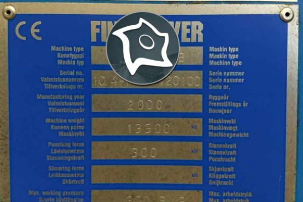 Координатно-пробивной пресс с ЧПУ FINN POWER F 5 S