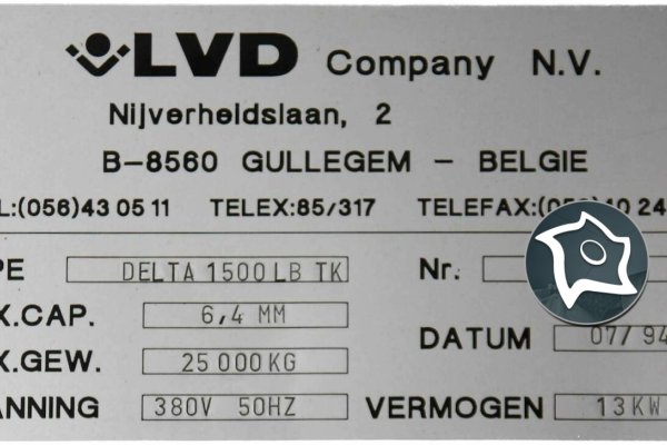 Координатно-пробивний прес із ЧПК LVD DELTA 1500 LB TK