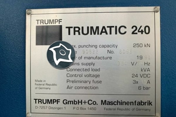 Координатно-пробивной пресс с ЧПУ TRUMPF TC 240 R