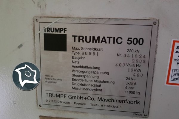 Координатно-пробивний прес з ЧПУ Trumpf Trumatic TC 500 1300