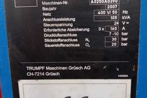 Лазерный резак Trumpf Trulaser 5040